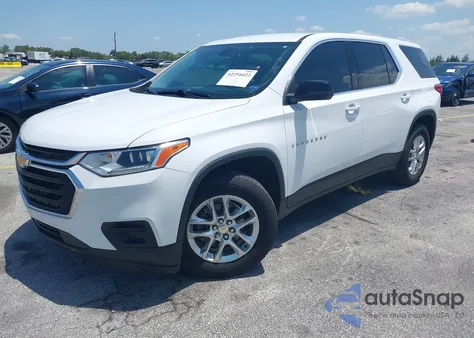 2021 Chevrolet Traverse Fwd Ls из США, поврежденный, VIN 1GNERFKWXMJ201136